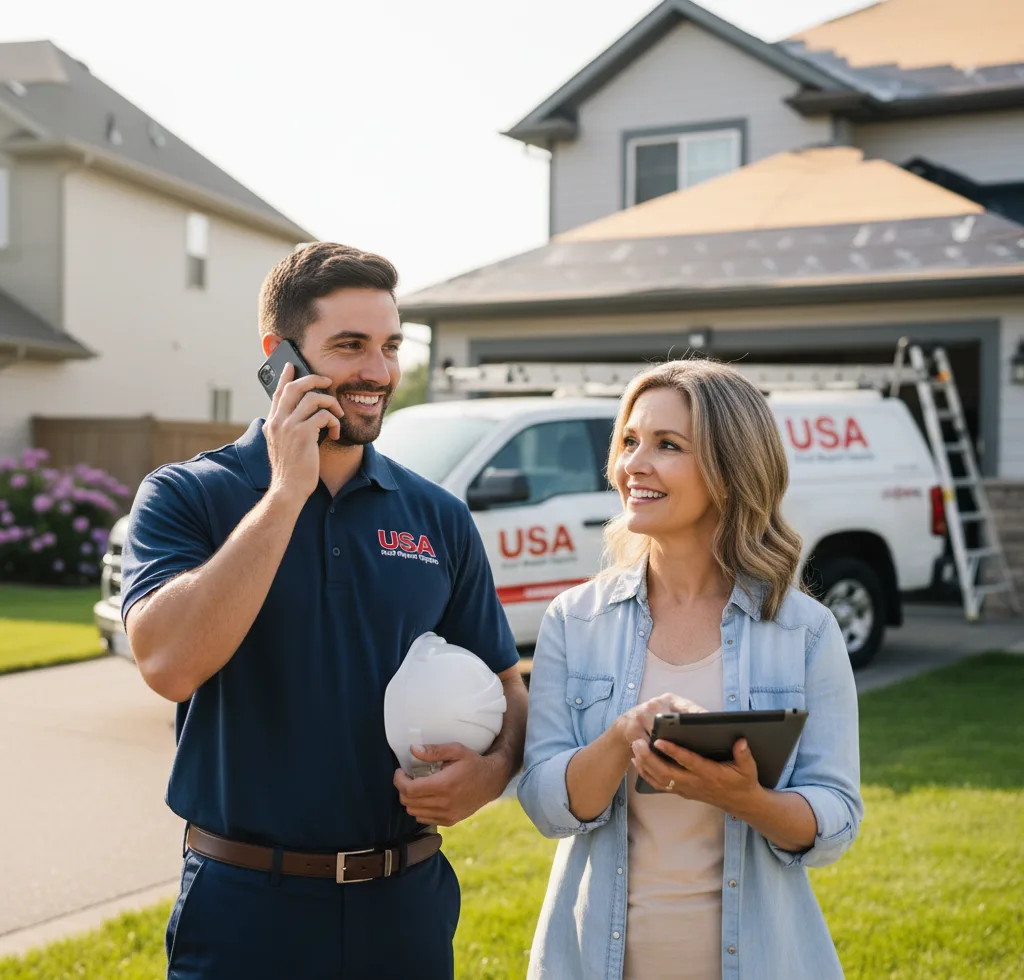 USA Roof Repair Experts customer support in Rangeley